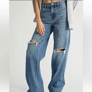 American Bazi Baggy Fit Wide Leg Jeans